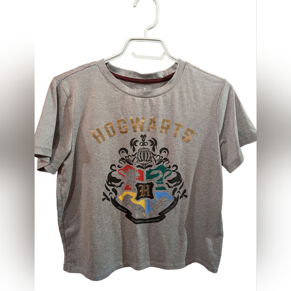 Gray Hogwarts Harry Potter Crest T-Shirt